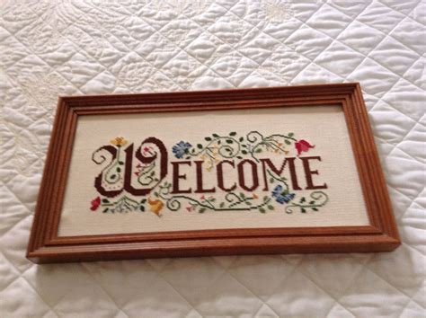 counted cross stitch welcome patterns